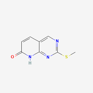2-(Methylthio)pyrido[2,3-d]pyrimidin-7(8H)-one chemical structure (CAS 211244-81-4)