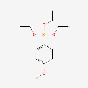Triethoxy(4-methoxyphenyl)silane chemical structure (CAS 21130-91-6)