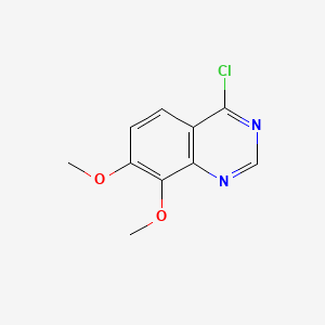 4-Chloro-7,8-dimethoxyquinazoline chemical structure (CAS 211320-77-3)