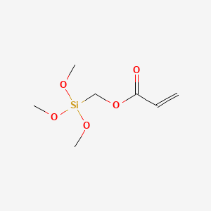 (Trimethoxysilyl)methyl acrylate chemical structure (CAS 21134-38-3)