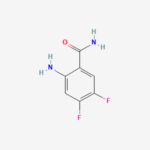 2-Amino-4,5-difluorobenzamide chemical structure (CAS 211374-80-0)