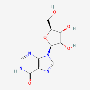 9-((2S,3S,4R,5S)-3,4-Dihydroxy-5-(hydroxymethyl)tetrahydrofuran-2-yl)-1H-purin-6(9H)-one chemical structure (CAS 21138-24-9)