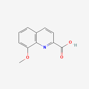 8-Methoxyquinoline-2-carboxylic acid chemical structure (CAS 21141-35-5)