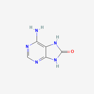 6-Amino-7H-purin-8-ol chemical structure (CAS 21149-26-8)