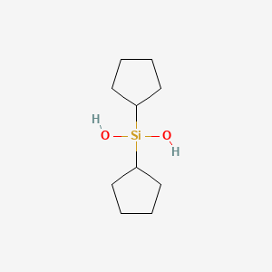 Dicyclopentylsilanediol chemical structure (CAS 211495-85-1)