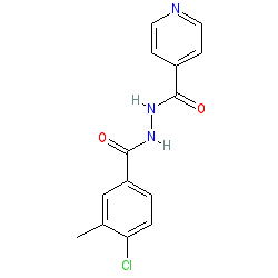 N'-(4-Chloro-3-methylbenzoyl)isonicotinohydrazide chemical structure (CAS 21150-05-0)