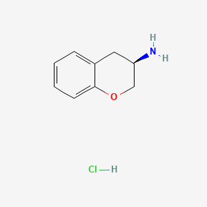 (R)-Chroman-3-amine hydrochloride chemical structure (CAS 211506-59-1)
