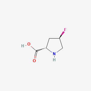 trans-4-Fluoropyrrolidine-2-carboxylic acid chemical structure (CAS 21156-44-5)