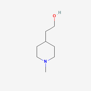 2-(1-Methylpiperidin-4-yl)ethanol chemical structure (CAS 21156-84-3)