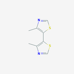 4,4'-Dimethyl-5,5'-bithiazole chemical structure (CAS 21166-25-6)