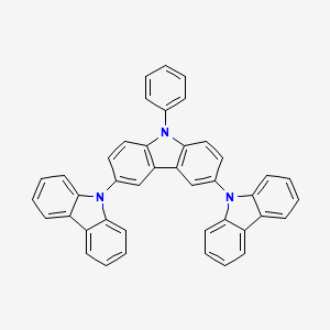 9'-Phenyl-9'H-9,3':6',9''-tercarbazole chemical structure (CAS 211685-96-0)
