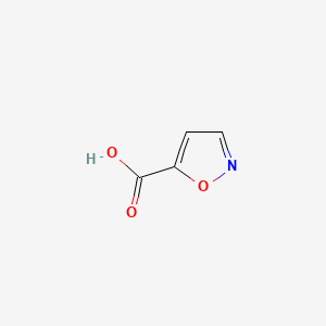Isoxazole-5-carboxylic acid chemical structure (CAS 21169-71-1)