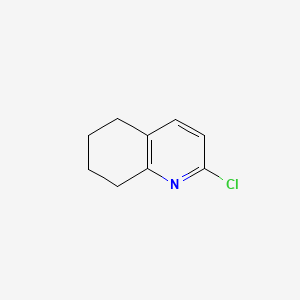 2-Chloro-5,6,7,8-tetrahydroquinoline chemical structure (CAS 21172-88-3)