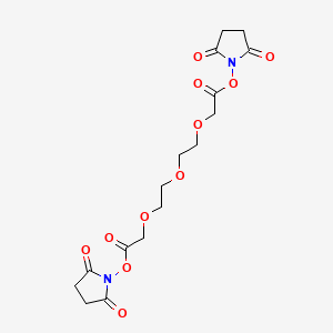 Bis(2,5-dioxopyrrolidin-1-yl) 2,2'-((oxybis(ethane-2,1-diyl))bis(oxy))diacetate chemical structure (CAS 211746-81-5)