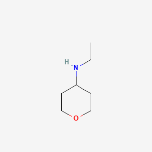 N-Ethyltetrahydro-2H-pyran-4-amine chemical structure (CAS 211814-15-2)