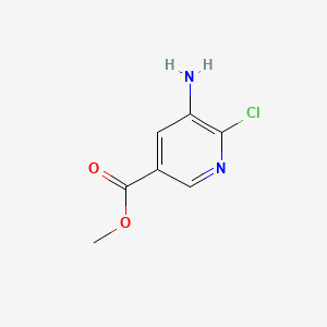 Methyl 5-amino-6-chloronicotinate chemical structure (CAS 211915-96-7)