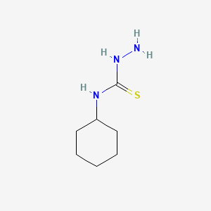 N-Cyclohexylhydrazinecarbothioamide chemical structure (CAS 21198-18-5)