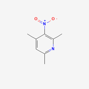 2,4,6-Trimethyl-3-nitropyridine chemical structure (CAS 21203-55-4)