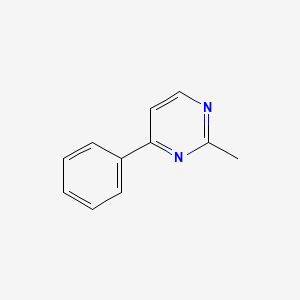 2-Methyl-4-phenylpyrimidine chemical structure (CAS 21203-79-2)