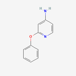 2-Phenoxypyridin-4-amine chemical structure (CAS 21203-83-8)