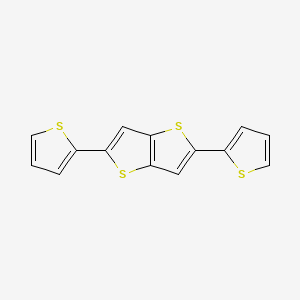 2,5-Di(thiophen-2-yl)thieno[3,2-b]thiophene chemical structure (CAS 21210-90-2)