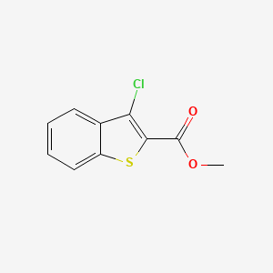 Methyl 3-chlorobenzo[b]thiophene-2-carboxylate chemical structure (CAS 21211-07-4)