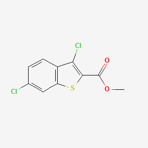 Methyl 3,6-dichlorobenzo[b]thiophene-2-carboxylate chemical structure (CAS 21211-18-7)