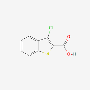 3-Chlorobenzo[b]thiophene-2-carboxylic acid chemical structure (CAS 21211-22-3)