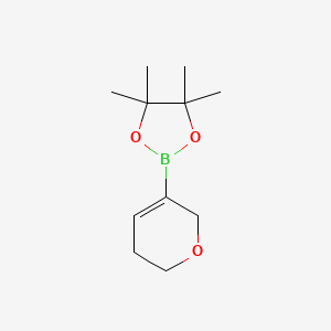 2-(5,6-Dihydro-2H-pyran-3-yl)-4,4,5,5-tetramethyl-1,3,2-dioxaborolane chemical structure (CAS 212127-81-6)