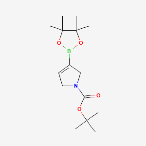 tert-Butyl 3-(4,4,5,5-tetramethyl-1,3,2-dioxaborolan-2-yl)-2,5-dihydro-1H-pyrrole-1-carboxylate chemical structure (CAS 212127-83-8)