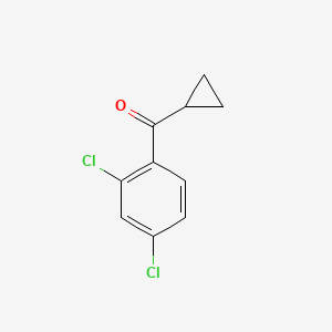Cyclopropyl(2,4-dichlorophenyl)methanone chemical structure (CAS 212139-17-8)
