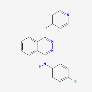 N-(4-Chlorophenyl)-4-(pyridin-4-ylmethyl)phthalazin-1-amine chemical structure (CAS 212141-54-3)