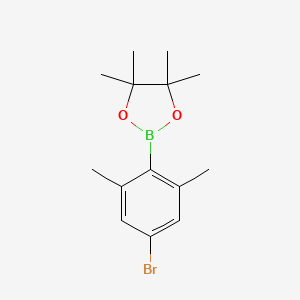 2-(4-Bromo-2,6-dimethylphenyl)-4,4,5,5-tetramethyl-1,3,2-dioxaborolane chemical structure (CAS 2121511-79-1)
