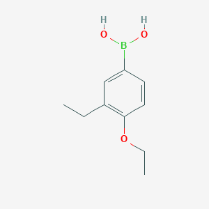 (4-Ethoxy-3-ethylphenyl)boronic acid chemical structure (CAS 2121512-95-4)