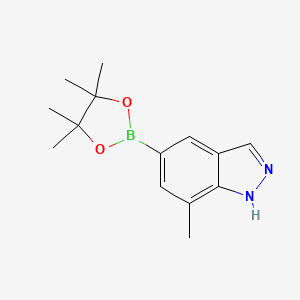 7-Methyl-5-(4,4,5,5-tetramethyl-1,3,2-dioxaborolan-2-yl)-1H-indazole chemical structure (CAS 2121513-33-3)