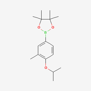 2-(4-Isopropoxy-3-methylphenyl)-4,4,5,5-tetramethyl-1,3,2-dioxaborolane chemical structure (CAS 2121514-93-8)