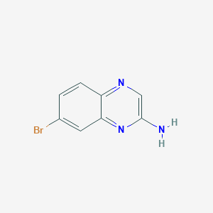 7-Bromoquinoxalin-2-amine chemical structure (CAS 212327-11-2)