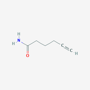 Hex-5-ynamide chemical structure (CAS 21233-94-3)