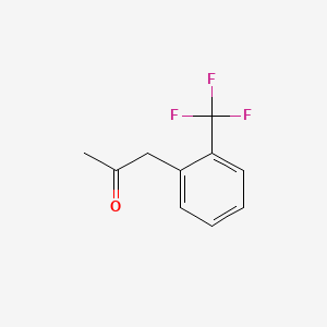1-(2-(Trifluoromethyl)phenyl)propan-2-one chemical structure (CAS 21235-67-6)