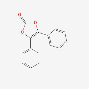 4,5-Diphenyl-1,3-dioxol-2-one chemical structure (CAS 21240-34-6)