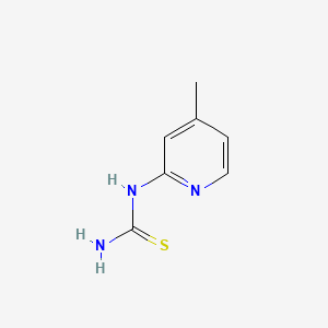 1-(4-Methylpyridin-2-yl)thiourea chemical structure (CAS 21242-21-7)
