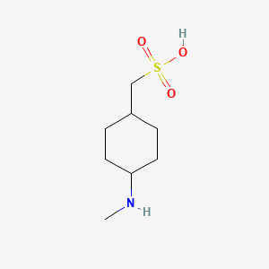 trans-(4-(Methylamino)cyclohexyl)methanesulfonic acid chemical structure (CAS 2124221-12-9)