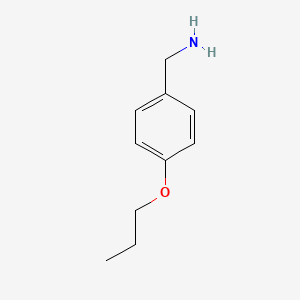 (4-Propoxyphenyl)methanamine chemical structure (CAS 21244-33-7)
