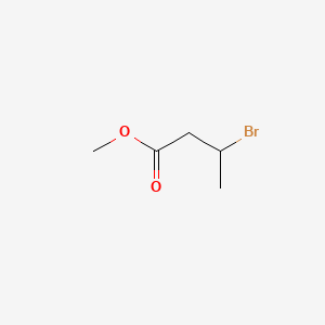 Methyl 3-bromobutanoate chemical structure (CAS 21249-59-2)