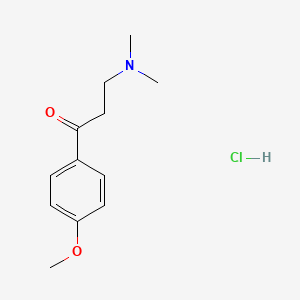 3-(Dimethylamino)-1-(4-methoxyphenyl)-propan-1-one Hydrochloride chemical structure (CAS 2125-49-7)