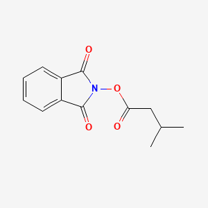 1,3-Dioxoisoindolin-2-yl 3-methylbutanoate chemical structure (CAS 2125731-81-7)