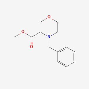 Methyl 4-Benzyl-3-morpholinecarboxylate chemical structure (CAS 212650-44-7)
