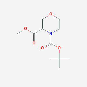 4-tert-Butyl 3-methyl morpholine-3,4-dicarboxylate chemical structure (CAS 212650-45-8)