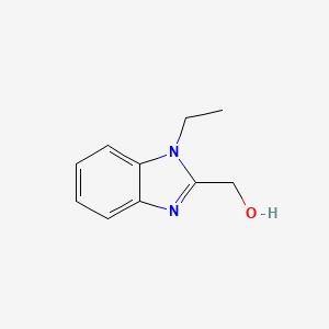 (1-Ethyl-1H-benzo[d]imidazol-2-yl)methanol chemical structure (CAS 21269-78-3)