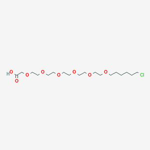 24-Chloro-3,6,9,12,15,18-hexaoxatetracosanoic acid chemical structure (CAS 2127390-68-3)